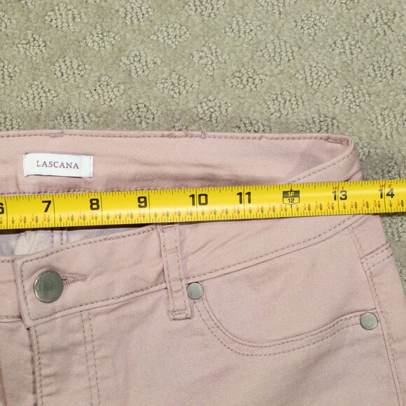 Lascana Women's Size 6 Blush Pink Skinny Raw Hem Ankle Jeans - Picture 5 of 5